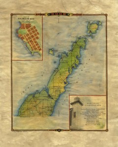 Original Door County map ... MAY be intensified a bit, Not sure.