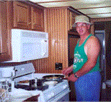 Well appointed kitchen, on board Huck's Houseboat Vacations # 6