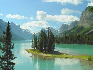 Spirit Island on Maligne Lake. One of the world's most beautiful vistas.