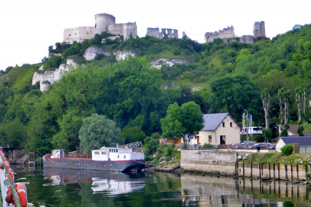 The ruins of Gaillard Castle built in 1196-97 by Richard I of England.