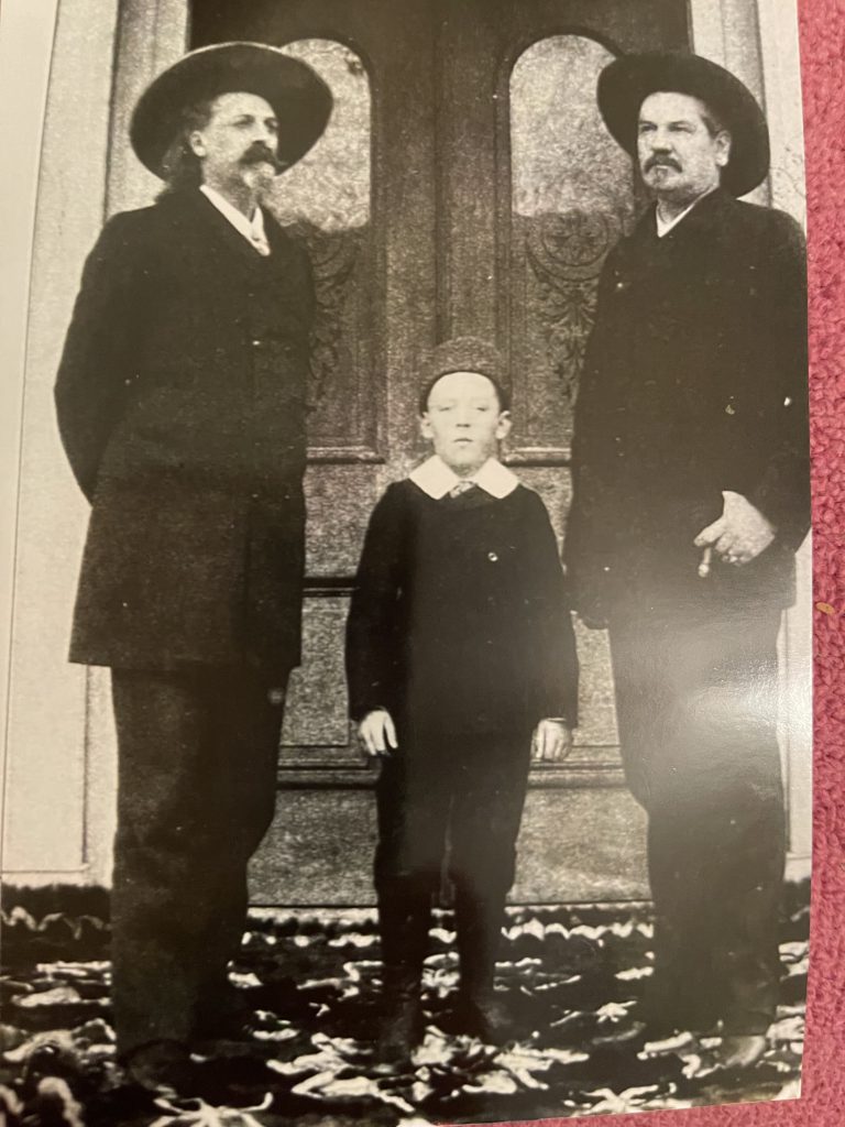 Buffalo Bill (left) and Doc Powell at the Allen House, La Crosse, Wis